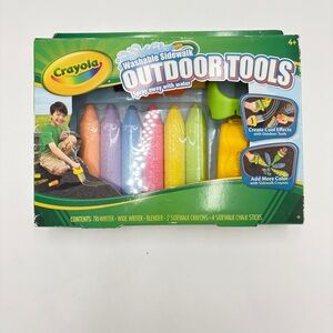 Crayola Washable Sidewalk Chalk Outdoor Tools Tri Wide Writer Blender Crayons